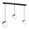 Lampa Wisząca SFERA Czarny Szklane Klosze 3xE14 * Eko-light Discount