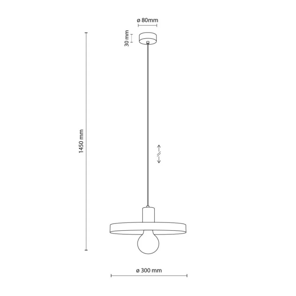 Lampa wisząca SILA ceglasta sabia beżowa 1xE27 30 cm * TK Lighting
