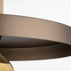 Lampa wisząca SILA sabia beżowa brązowa 1xE27 30 cm * TK Lighting