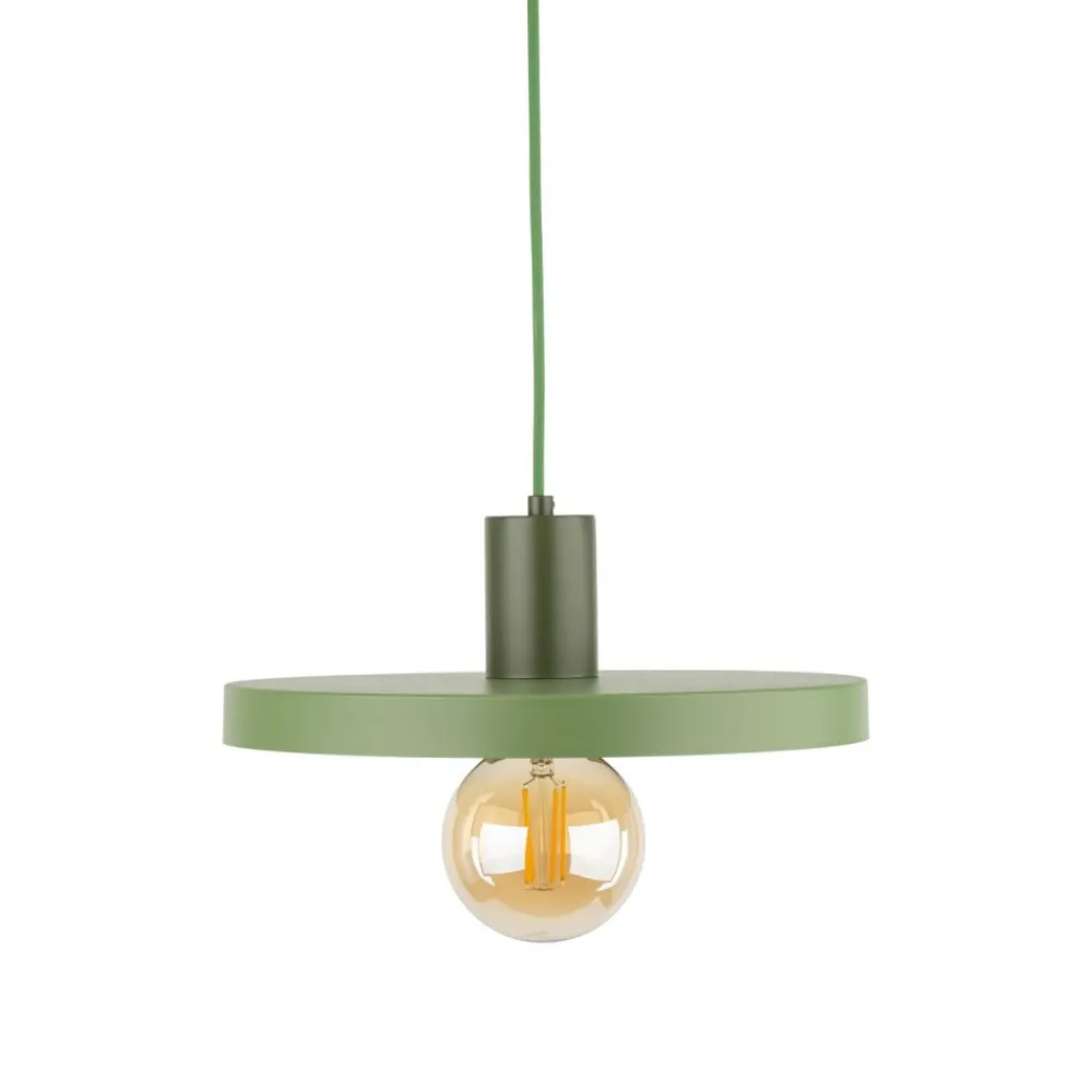 Lampa wisząca SILA zielona 1xE27 30 cm * TK Lighting Discount