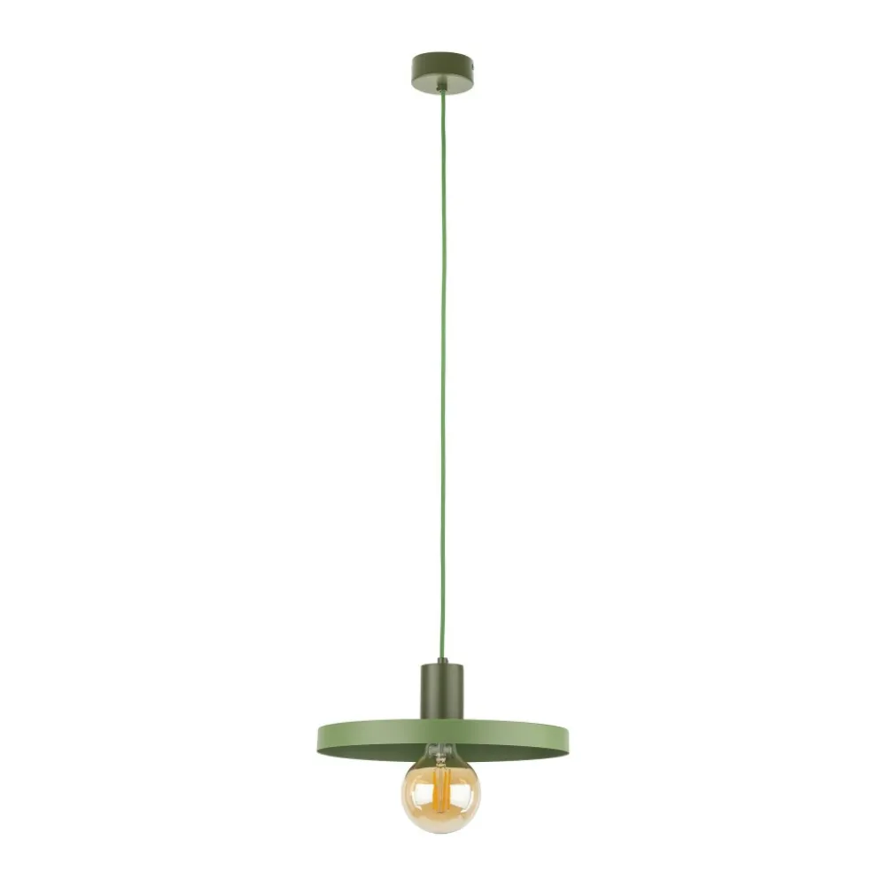 Lampa wisząca SILA zielona 1xE27 30 cm * TK Lighting Discount