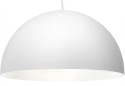 Lampa Wisząca SINGLE Biały Metalowy Klosz 1xE27 50cm * Luminex Hot