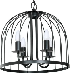 Lampa Wisząca SINGLE Czarny 4xE14 39cm * Luminex New