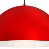 Lampa Wisząca SINGLE Czerwony Metalowy Klosz 1xE27 50cm * Luminex Clearance