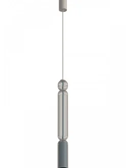 Lampa wisząca SINGLES A beżowa niebieska * Nowodvorski