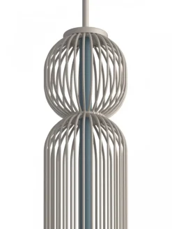 Lampa wisząca SINGLES A beżowa niebieska * Nowodvorski