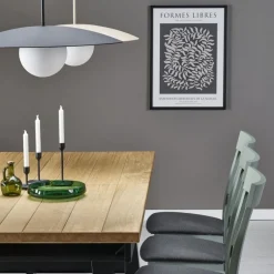 Lampa wisząca SLATE sabia beżowa klosz biały 1xE27 * TK Lighting Sale