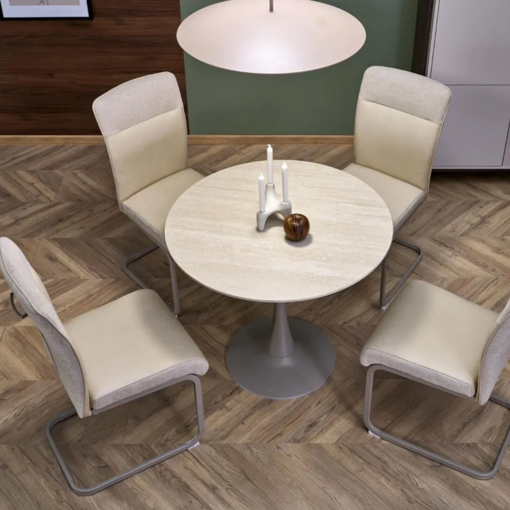 Lampa wisząca SLATE sabia beżowa klosz biały 1xE27 * TK Lighting Sale