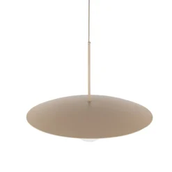 Lampa wisząca SLATE sabia beżowa klosz biały 1xE27 * TK Lighting Sale