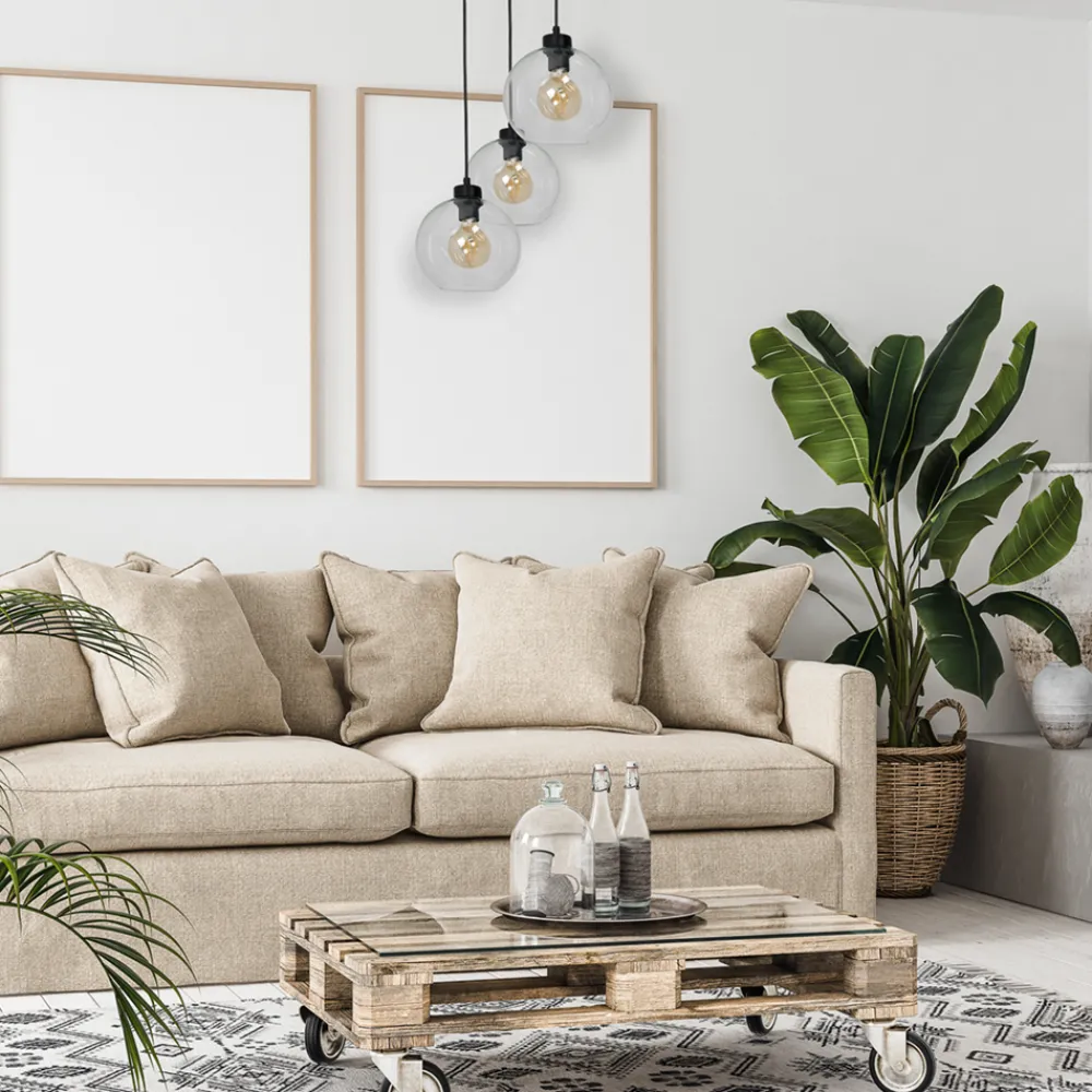 Lampa wisząca SOFIA clear 3xE27 * Eko-light Discount