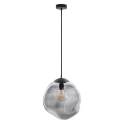 Lampa Wisząca SOL Grafitowy Szklany Klosz 1xE27 35cm * TK Lighting Online
