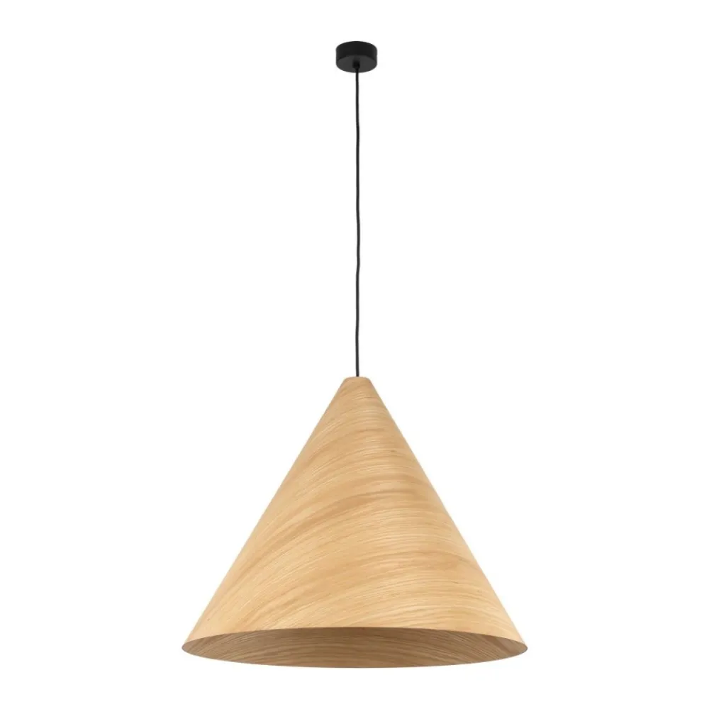 Lampa wisząca SOLIS WOOD jasny dąb 1xE27 * TK Lighting Best