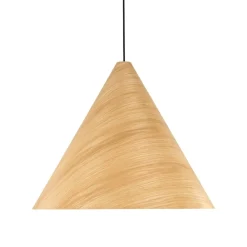 Lampa wisząca SOLIS WOOD jasny dąb 1xE27 * TK Lighting Best