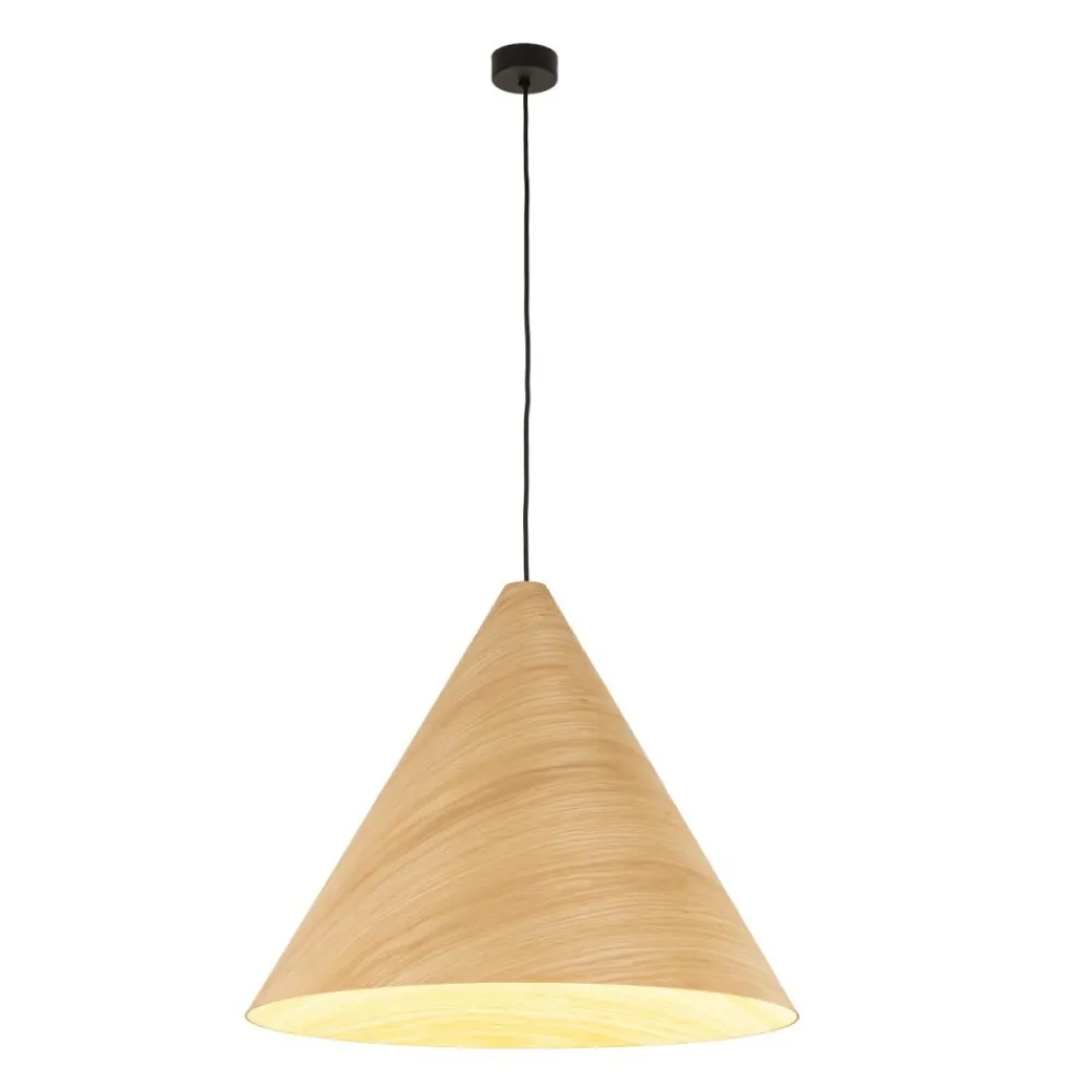 Lampa wisząca SOLIS WOOD jasny dąb 1xE27 * TK Lighting Best