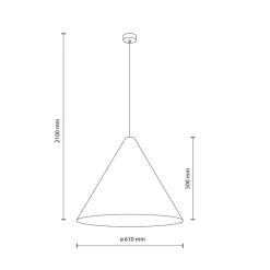 Lampa wisząca SOLIS WOOD jasny dąb 1xE27 * TK Lighting Best