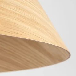 Lampa wisząca SOLIS WOOD jasny dąb 1xE27 * TK Lighting Best