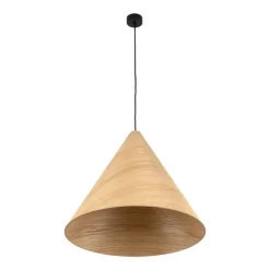 Lampa wisząca SOLIS WOOD jasny dąb 1xE27 * TK Lighting Best