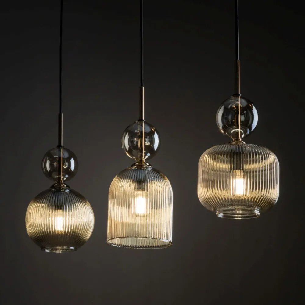 Lampa wisząca SOPHIA listwa czarna klosz beżowy 3xE14 * TK Lighting Hot