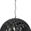 Lampa Wisząca SPACE Czarny Metalowy Klosz 4xE27 80cm * Luminex Best
