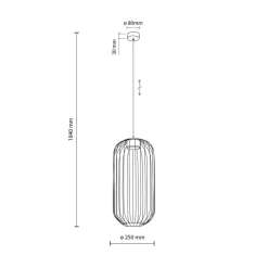 Lampa wisząca SPHERA S czarna 1xGX53 * TK Lighting Clearance