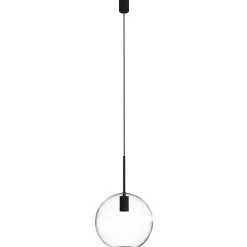 Lampa Wisząca SPHERE M Czarny Szklany Klosz 1xE27 25cm * Nowodvorski Clearance