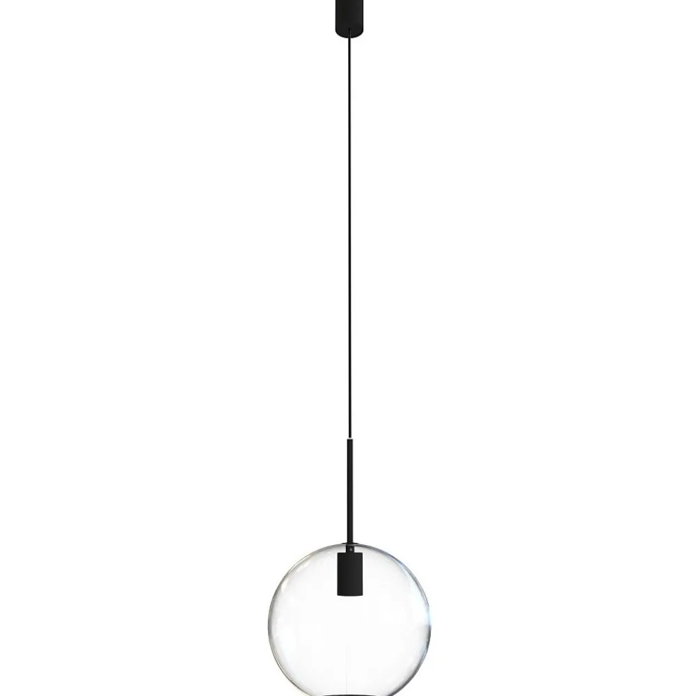 Lampa Wisząca SPHERE M Czarny Szklany Klosz 1xE27 25cm * Nowodvorski Clearance
