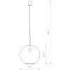 Lampa Wisząca SPHERE M Czarny Szklany Klosz 1xE27 35cm * Nowodvorski Outlet