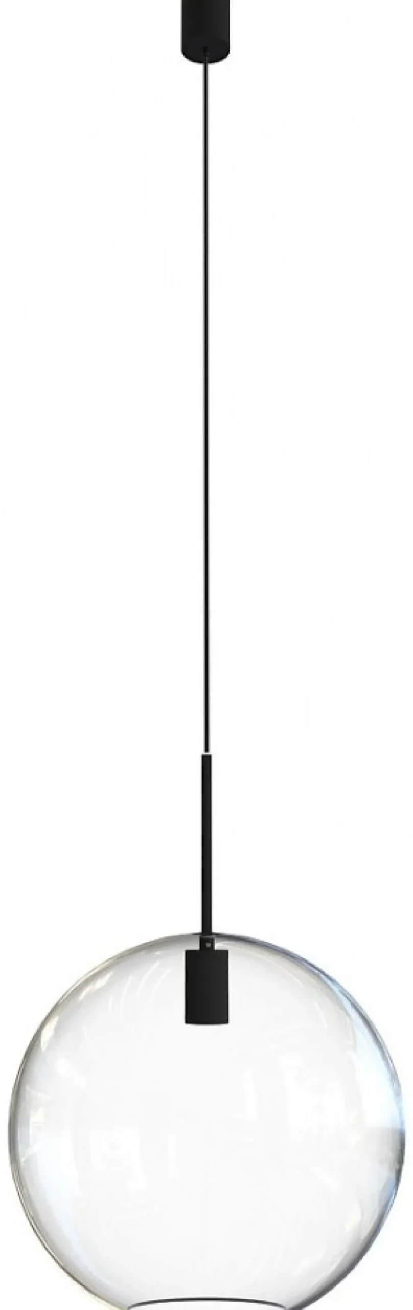 Lampa Wisząca SPHERE M Czarny Szklany Klosz 1xE27 35cm * Nowodvorski Outlet