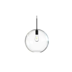 Lampa Wisząca SPHERE M Czarny Szklany Klosz 1xE27 35cm * Nowodvorski Outlet