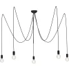 Lampa Wisząca SPIDER Czarny 5xE27 * Nowodvorski Best