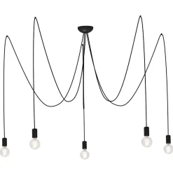 Lampa Wisząca SPIDER Czarny 5xE27 * Nowodvorski Best