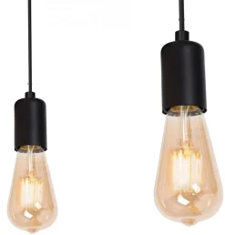 Lampa Wisząca SPINDEL Czarny 3xE27 * Luminex Hot