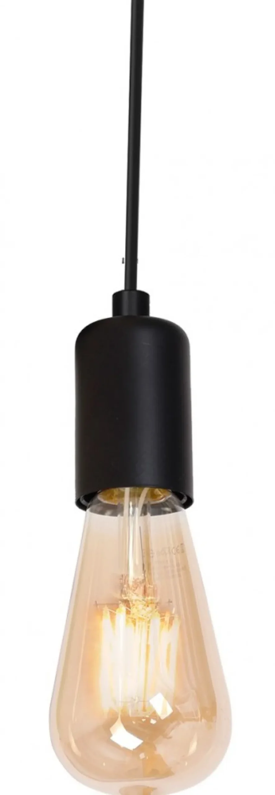 Lampa Wisząca SPINDEL Czarny 7xE27 * Luminex New