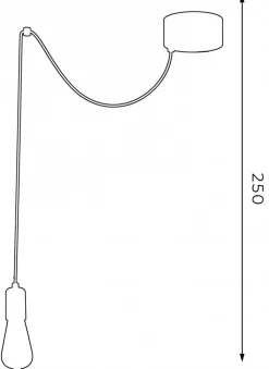 Lampa Wisząca SPINDEL Czarny 7xE27 * Luminex New