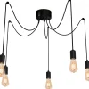 Lampa Wisząca SPINDEL Czarny 5xE27