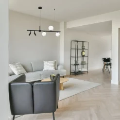 Lampa Wisząca Spot SIRO Czarny Szklane Klosze 5xG9 * Eko-light