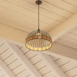 Lampa wisząca Suwa Black 35 cm * Atmosphera Hot
