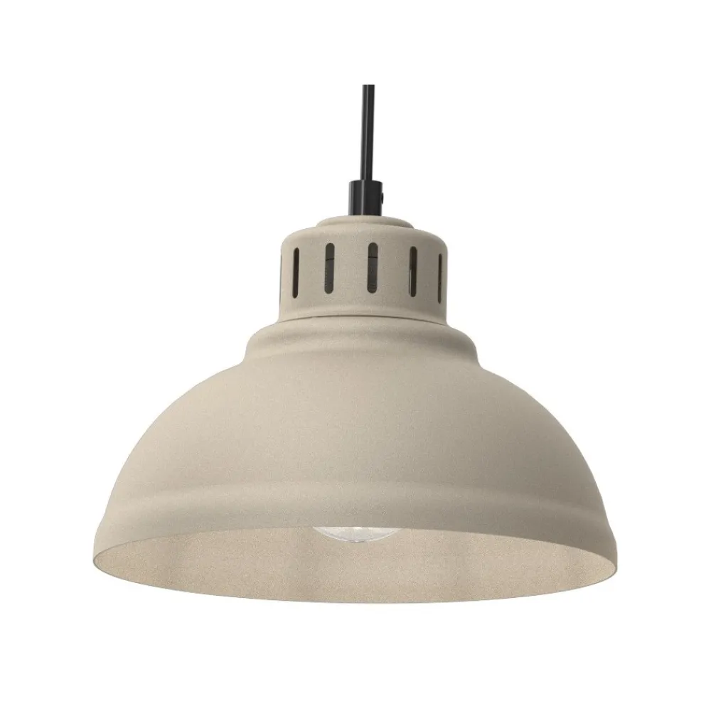 Lampa Wisząca SVEN Beżowy Metalowy Klosz 3xE27 * Luminex Outlet