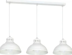 Lampa Wisząca SVEN Biały Metalowy Klosz 3xE27