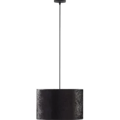 Lampa Wisząca TERCINO Czarny Złoty Abażur 1xE27 38cm * TK Lighting Outlet