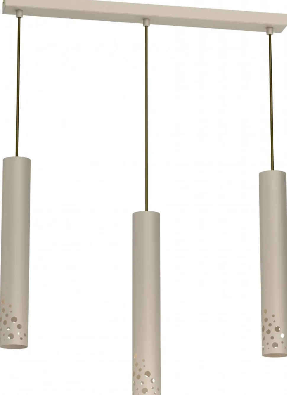 Lampa Wisząca TIBIA BUBLE Beżowy 3xGU10 Listwa