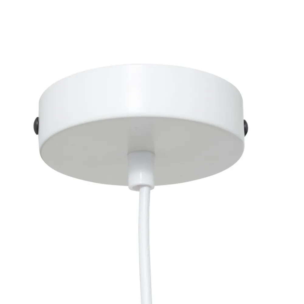 Lampa wisząca Tobie biała z bawełny duża * Atmosphera Sale
