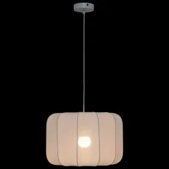 Lampa wisząca Tobie biała z bawełny duża * Atmosphera Sale