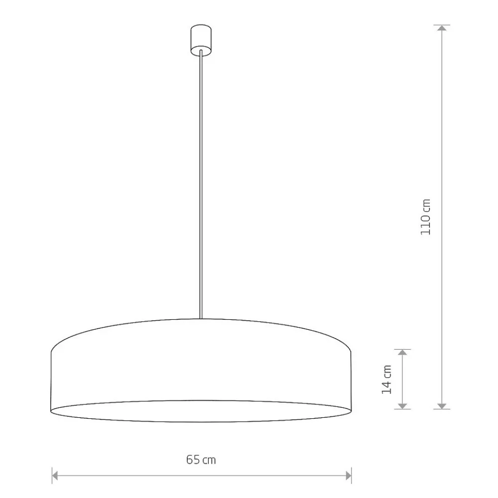 Lampa Wisząca TURDA Biały Brązowy Abażur 3xE27 65cm * Nowodvorski Clearance