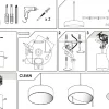 Lampa Wisząca TURDA Biały Kremowy Abażur 3xE27 50cm * Nowodvorski Discount