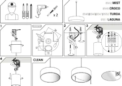 Lampa Wisząca TURDA Biały Kremowy Abażur 3xE27 50cm * Nowodvorski Discount