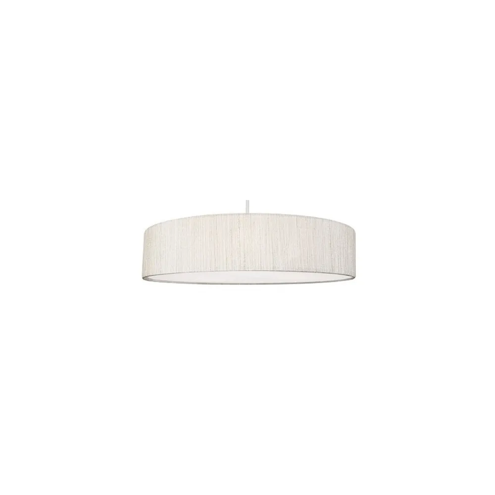 Lampa Wisząca TURDA Biały Kremowy Abażur 3xE27 50cm * Nowodvorski Discount