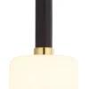 Lampa Wisząca VANES Złoty Bursztynowy Szklany Klosz 1xE27 20 cm * Jupiter Clearance