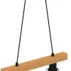 Lampa Wisząca VASTRA Czarny Brązowy 1xE27 * Luminex Hot