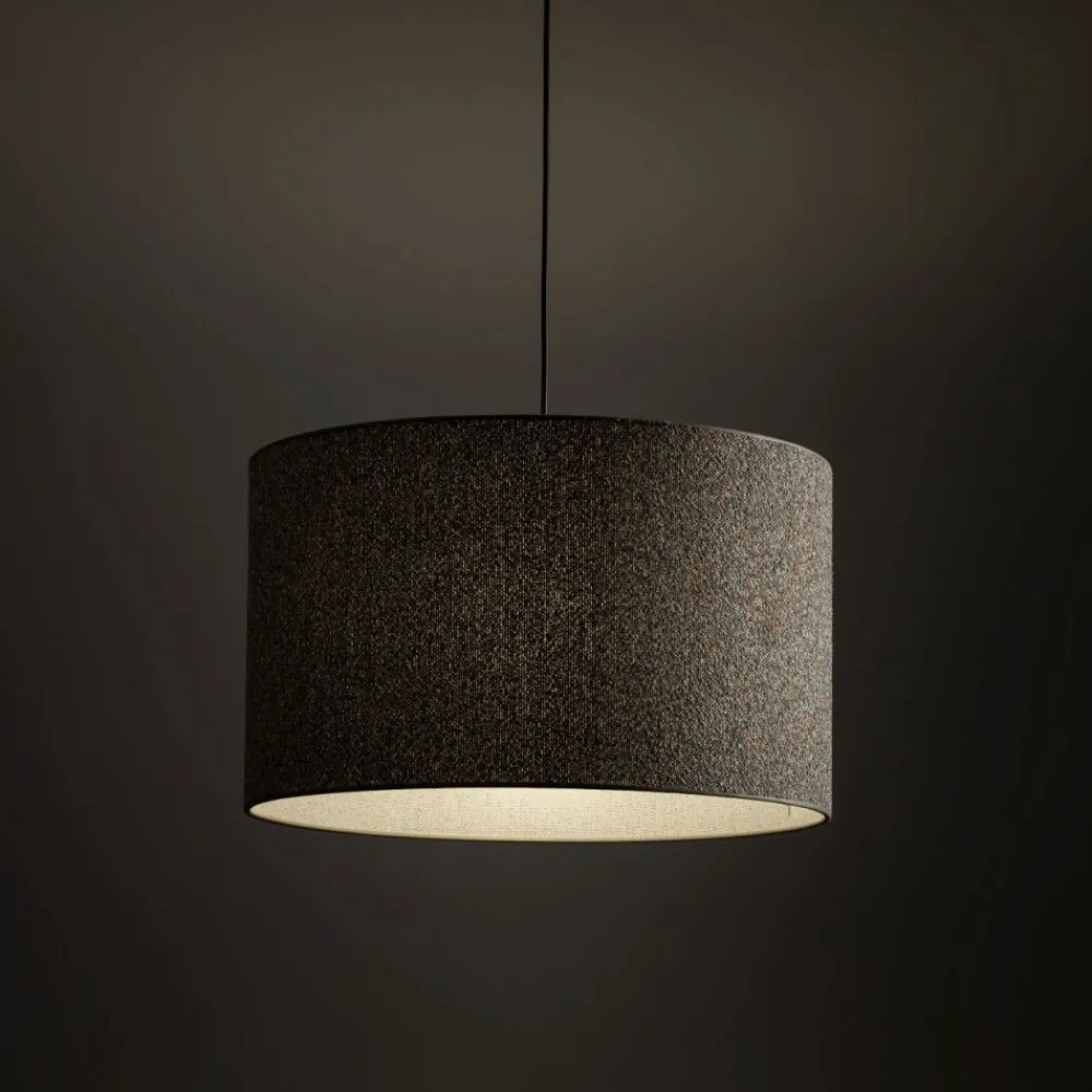 Lampa wisząca VELLUM czarna abażur melanżowy 1xE27 * TK Lighting Sale